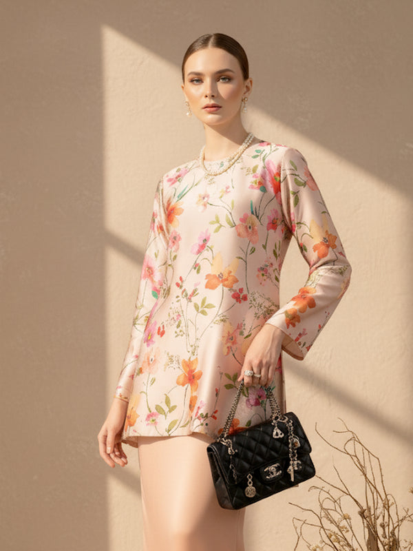 BAJU KURUNG PAHANG MODEN AURELLE (NUDE BEIGE)